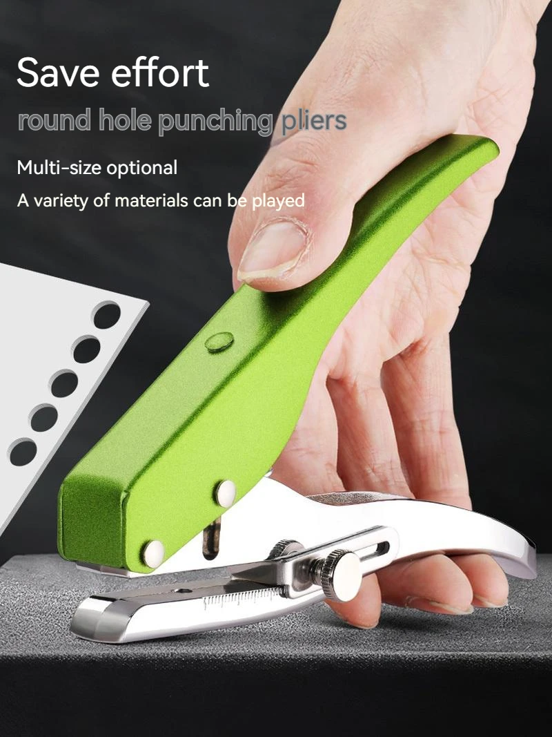 3mm/4mm5mm/6mm/7mm Circle Hole Punch Paper Punch Hand-held Round Single Hole Punch For Id Cards Pvc Cards Photos Office Supplies