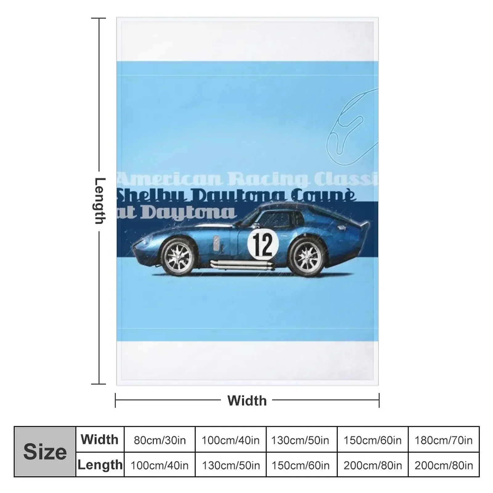 New Shelby Daytona Coupe Throw Blanket Retros funny gift Personalized Gift Blankets