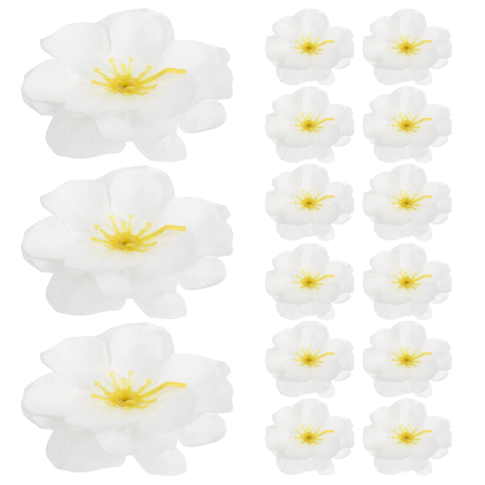 

100Pcs Simulation Flower Heads Silk Mini Fake Flowers for Hair Clips Bag Hat Decoration DIY Craft Material Flower Heads