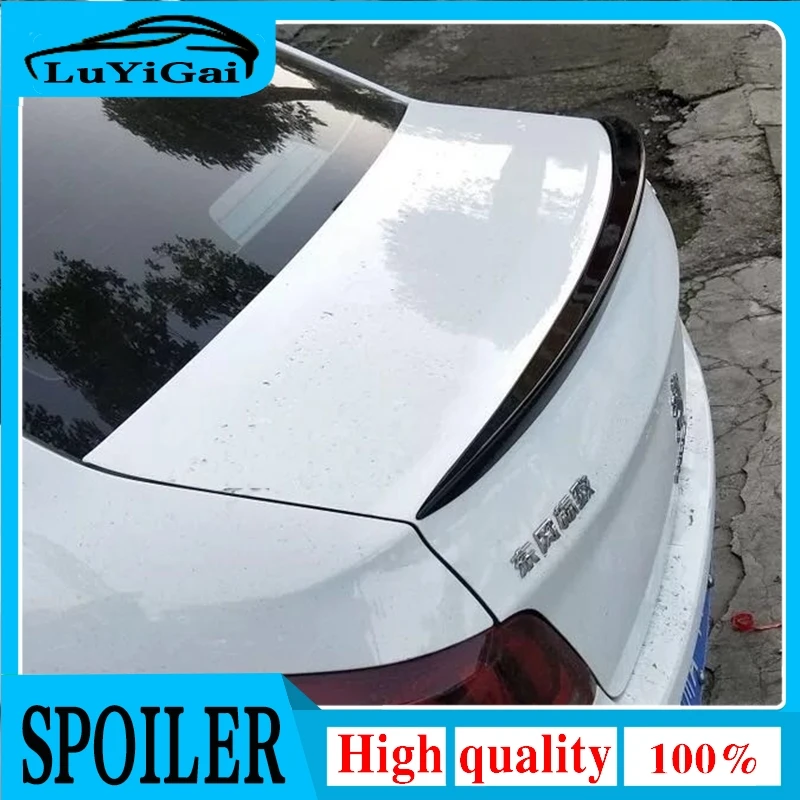 For Peugeot 301 Spoiler High Quality ABS Material Car Rear Wing Primer Color Rear Spoiler For Peugeot 301 Spoiler 2013-2015
