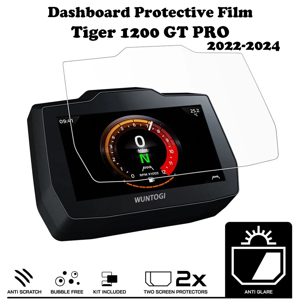 2024 Tiger 1200 GT PRO Dashboard Protective Film Motorcycle PPF For TIGER 1200 GT PRO 2022- Anti-stun Cluster Protective Film