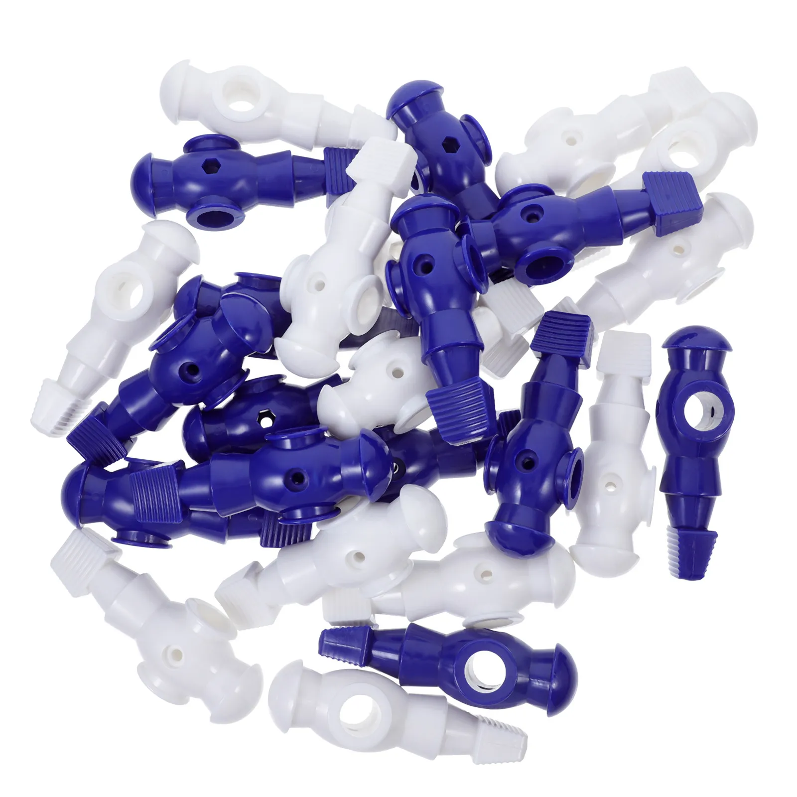 

26Pcs Foosball Men Replacement Plastic Players 107Mm Tall 16Mm Side Hole 4Mm Front Hole Table Football Accessories Parts Set