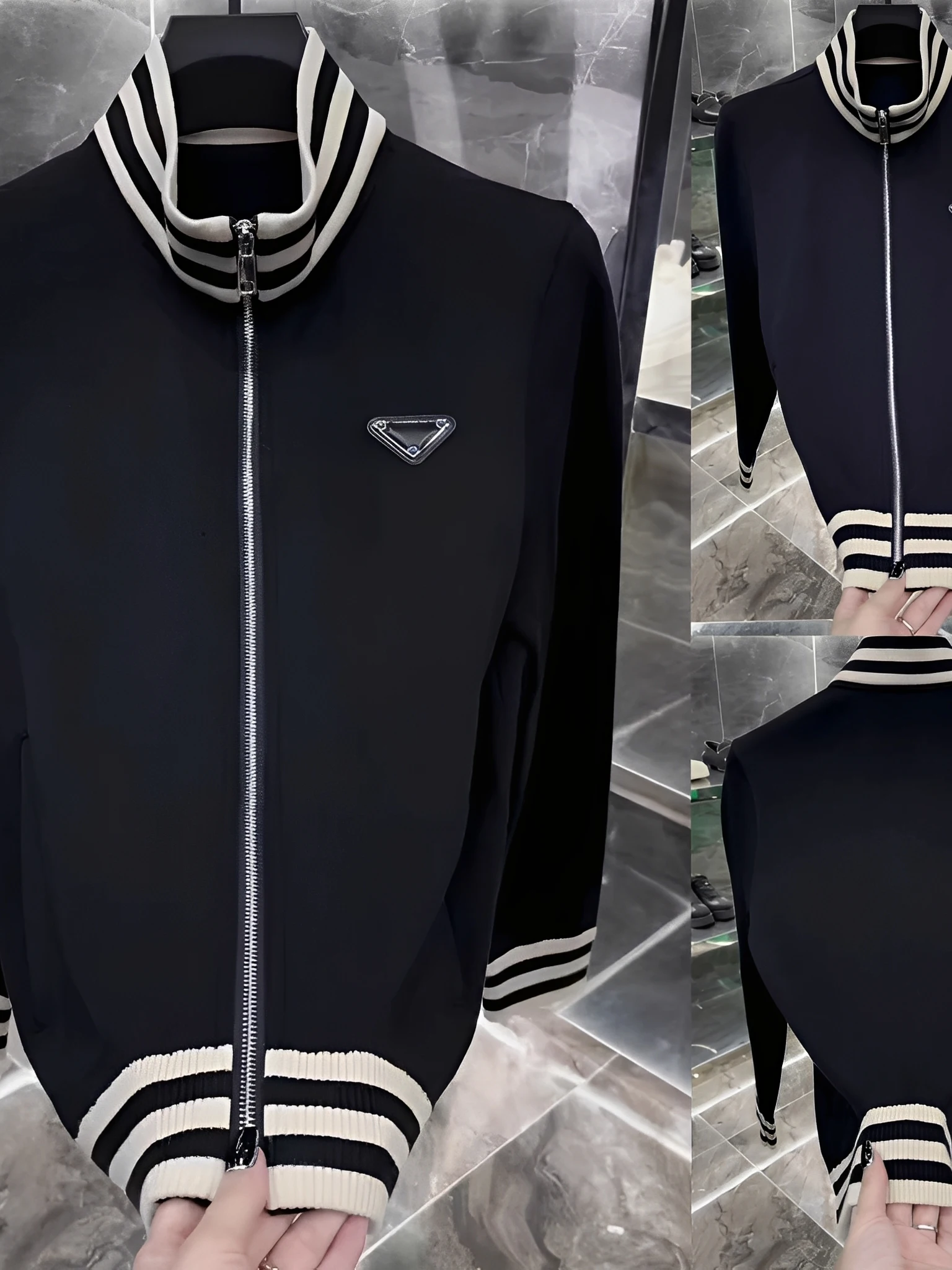 

Men's Knitted Jaet Sli Korean Faion Slim Fit Trendy Comfortable Simple Design Autumn New Arrival Polyester Fabric