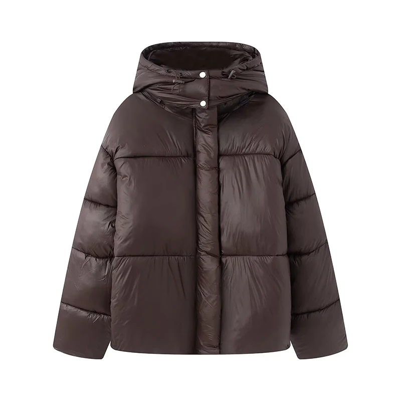 

2025 Winter New Arrival, European and American Style Versatile Stand Collar Thickened Down Cotton Jacket.
