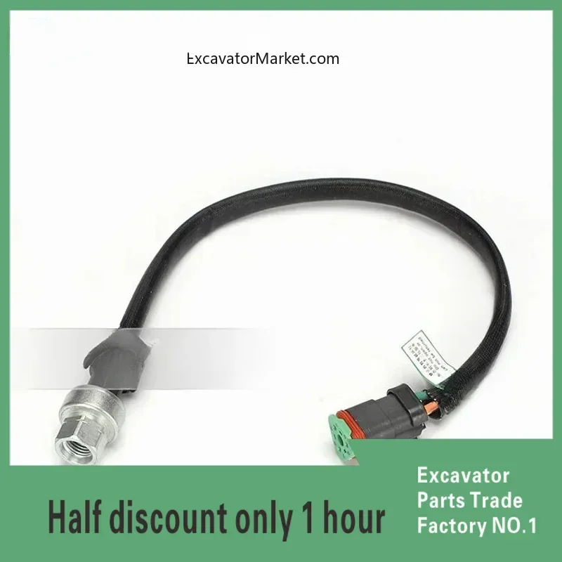 

Excavator Accessories for Single Line Oil Pressure Sensor E325C/320D/330 Pressure Switch Alarm Sensor