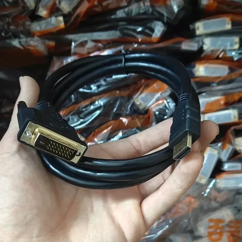 Кабель HDMI-DVI 1,5 м, двусторонний, DVI 24+1 на HDMI, для видео и аудио высокой четкости