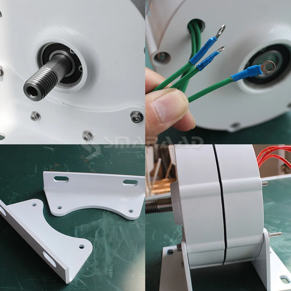 Imagem -06 - Gerador de Ímã Permanente Gearless Usado para Uso Doméstico de Baixa Velocidade Turbinas Eólicas e Turbinas Aquáticas 5000w 12v 48v 220v