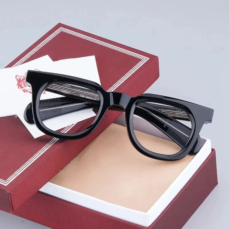 jmm Vendome Oval Square Designer Acetate Eyeglasses Tortoise Black Men Classical Retro Handmade Japan Luxury Eyeglasses