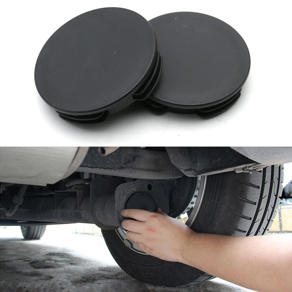 2PCS Car Styling Chassis Rear Pipeline Rubber Stopper Waterproof Rust Cover Plug For Smart Fortwo Forfour 450 451 453