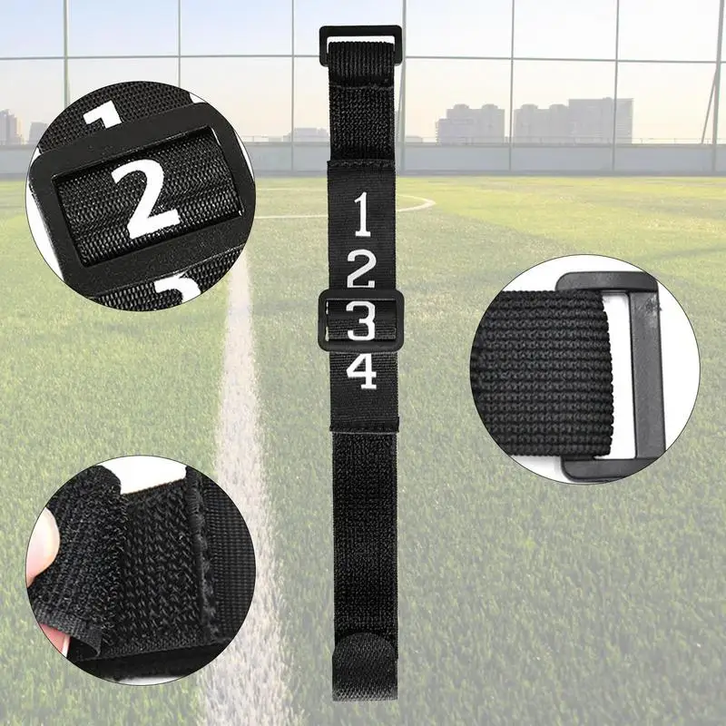 Football Yard Markers Referee Indicator Gear Markers Professional Football Nylon Chain Clip Nylon Head Linesman Umpire Equipment