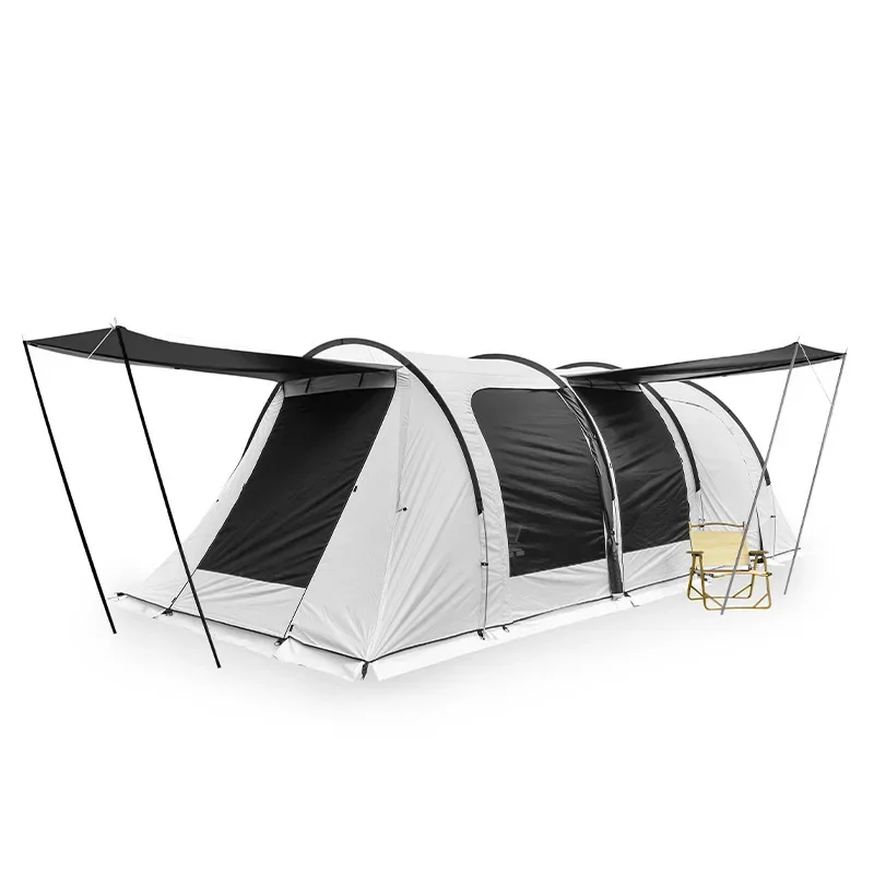 Tunnel tent exquisite camping canopy T5 same style two bedrooms one hall 5 people vinyl family camping