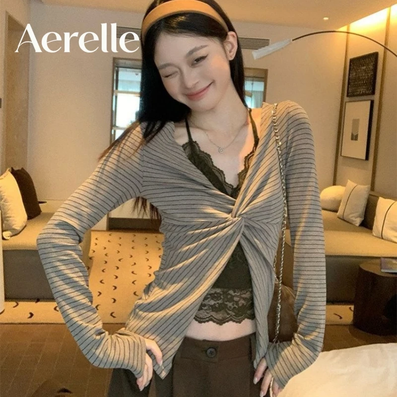 Women Mock Neck Halter Two Piece Look Long Sleeve T-shirt New Slim Fit Inner Basic Top, Wheat Color Layering Shirt