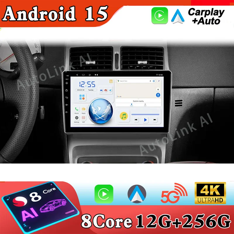 Navigation GPS Android Auto For Peugeot 307 1 2001 - 2008 Multimedia Video Player Stereo Head Unit Car Radio No 2din 2 din DVD