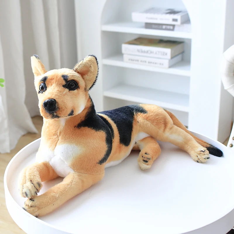 Kawaii Dolls Lying Real-Life Dolls Stuffed Animals Simulation Spotted Dog Plush Toy Brinquedo Toys for Children Gift for Girl