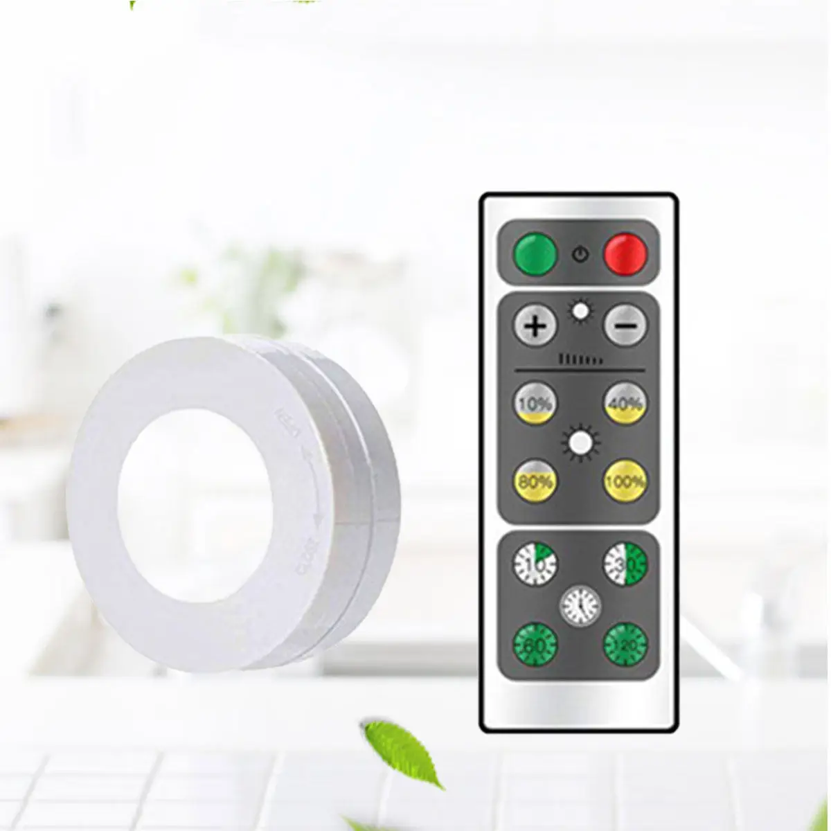 Wireless Cabinet LED Lights 2 Pack Adjustable Dimmable Smart On Off Lamps for Closet Hallway Storage