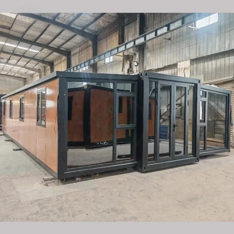 Versatile Container House Mobile House Double-wing Folding House Elegant Expandable Waterproof Modern Prefab Hot