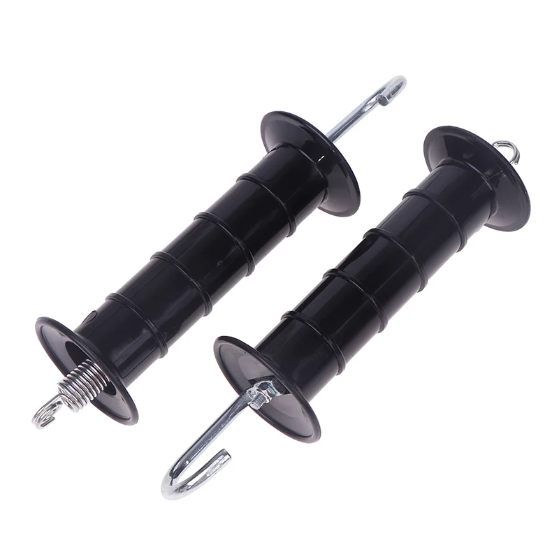 2PCS พลาสติกรั้วไฟฟ้าประตูฤดูใบไม้ผลิสําหรับฟาร์มสัตว์ป่าลิงปศุสัตว์สวนรั้วไฟฟ้าระบบประตูจับ