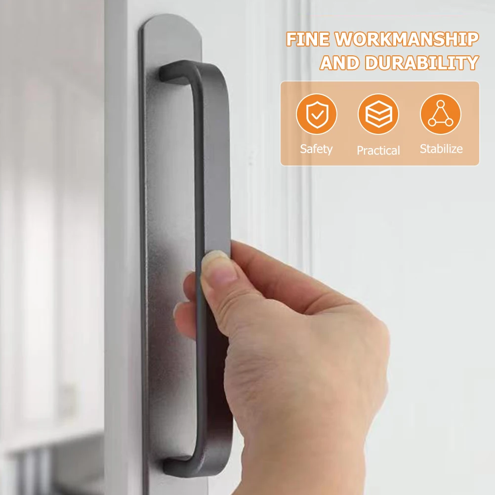 

Door Handle Knob Pull Handles Internal Punching Sliding Aluminum Alloy Barn Closet for Slide