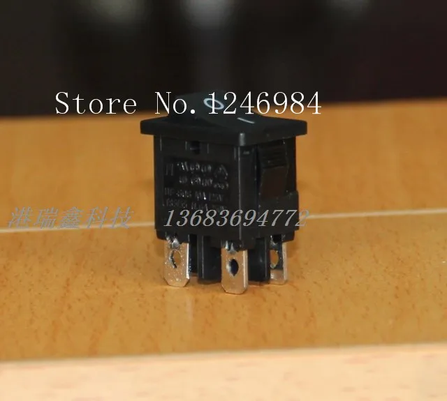 [SA]Power switch rocker switch toggle switch AC Dual black boat type HF-606--200pcs/lot