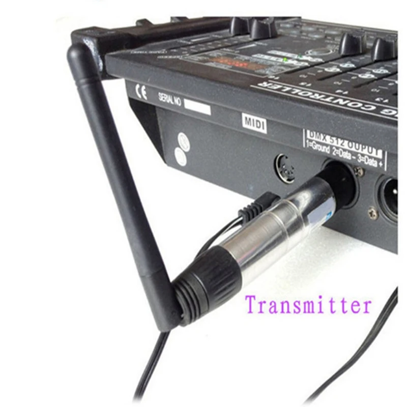جهاز استقبال ضوء المرحلة اللاسلكية ، DMX512 وحدة التحكم ، الارسال ، جهاز الإرسال والاستقبال اللاسلكي مع قابس الولايات المتحدة ، دائم ، سهل الاستخدام ، وحدة تحكم