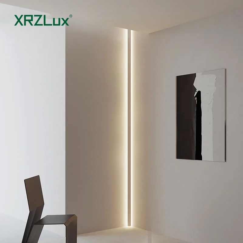 XRZLux Aluminum Profile With LED Strip Light Corner Surface LED Linear Lights Double-sided Ceiling Linear Lighting for Home