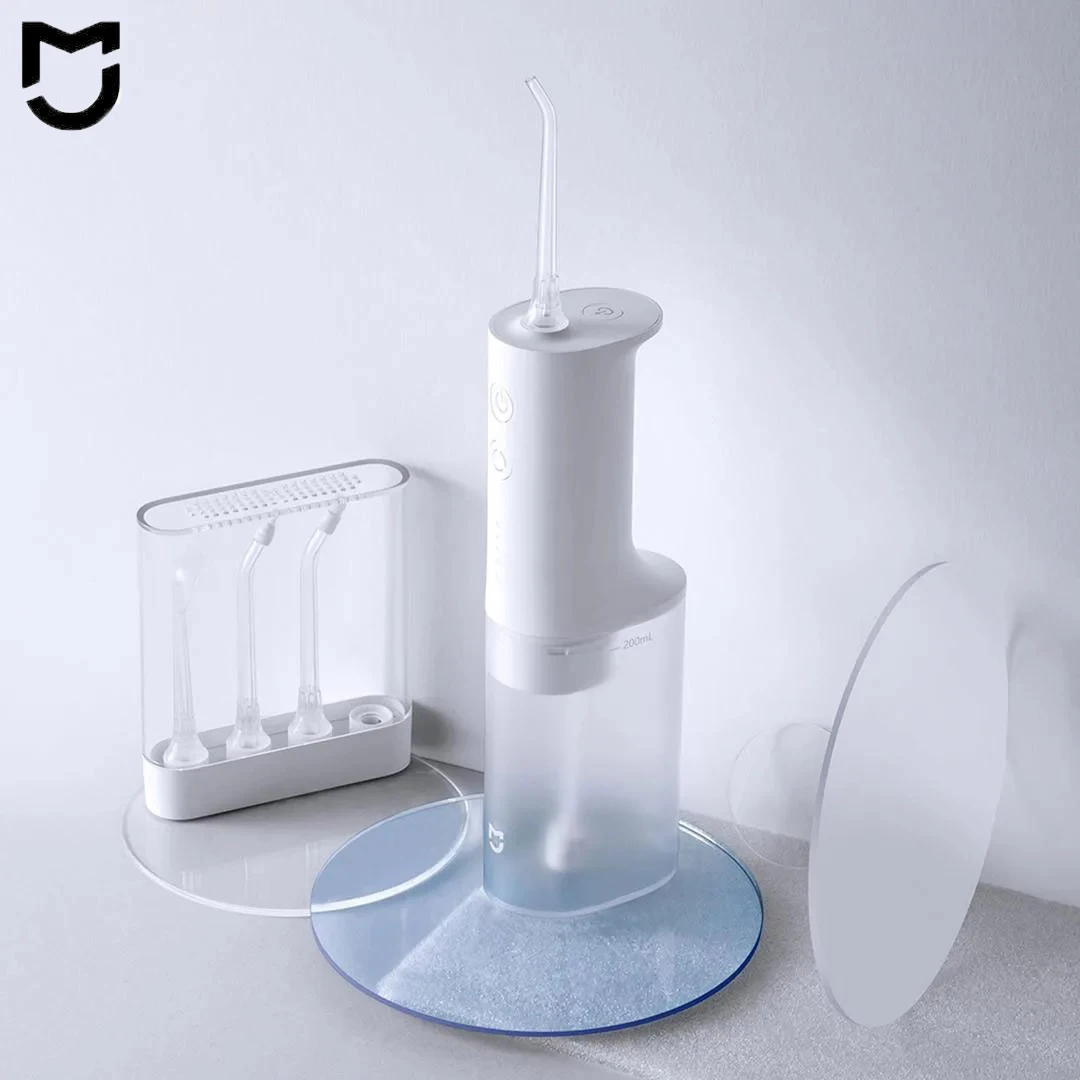 Original MIJIA Portable Oral Irrigator Dental Teeth Whitening Flosser Bucal Tooth Cleaner Waterpulse Water Thread for Teeth