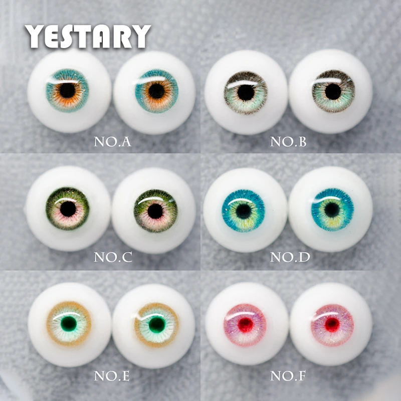 

YESTARY BJD Doll Accessories Eyes For Toys 1/2 1/3 1/4 1/6 Movable Resin Eye 12MM 14MM 16MM 18MM Handmades Eyeball BJD Dolls Eye