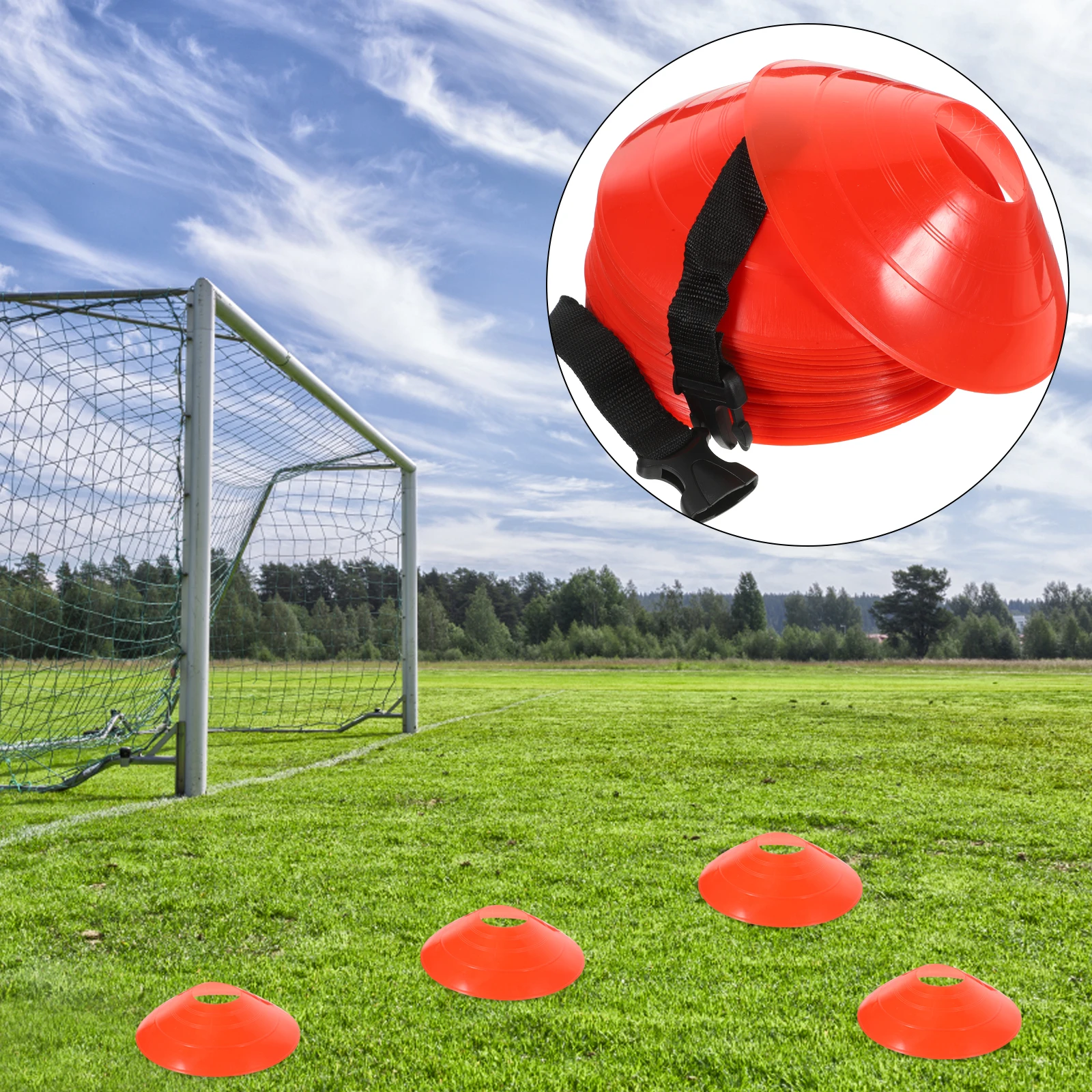 

Football Training Equipment Conical Obstacle Course Cones Soccer for Mini Sports Disc Practice Markers