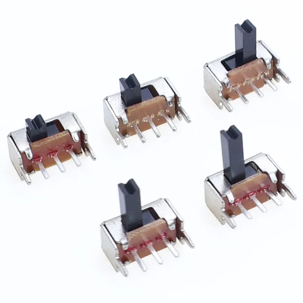 20/50/100/200 Stück SK12D07VG SK12D07 Kippschalter 3PIN PCB 1P2T EIN-AUS Griff Miniatur-Schiebeschalter Seitenknopf Höhe 2/3/5/6/7mm – Detail 3