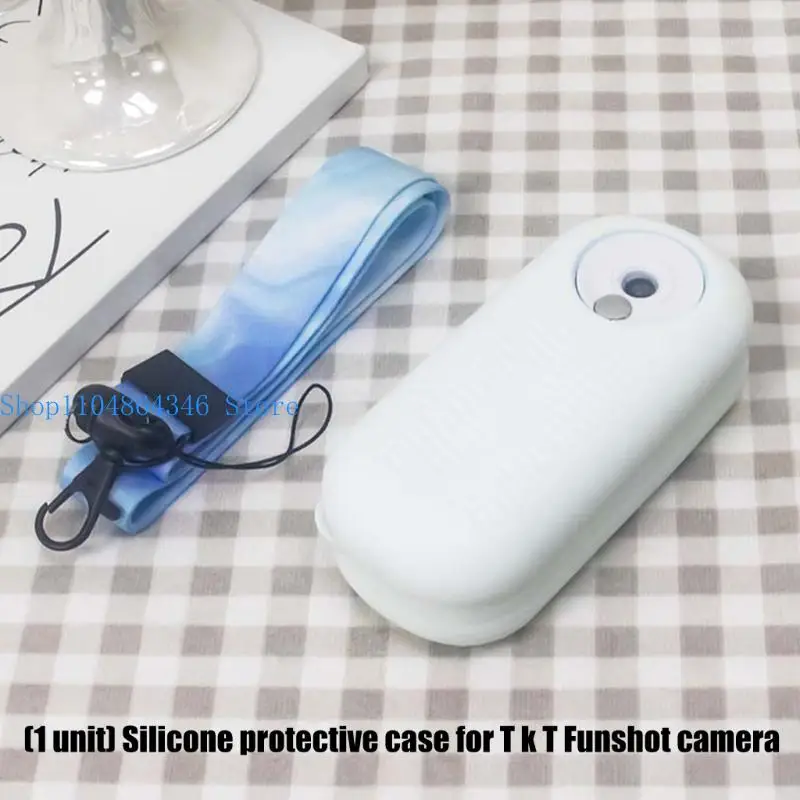 652F Flexible Silicone Protective Case for Funshot Camera Shell NonSlip Design Impact Resistant Travel Friendly Design