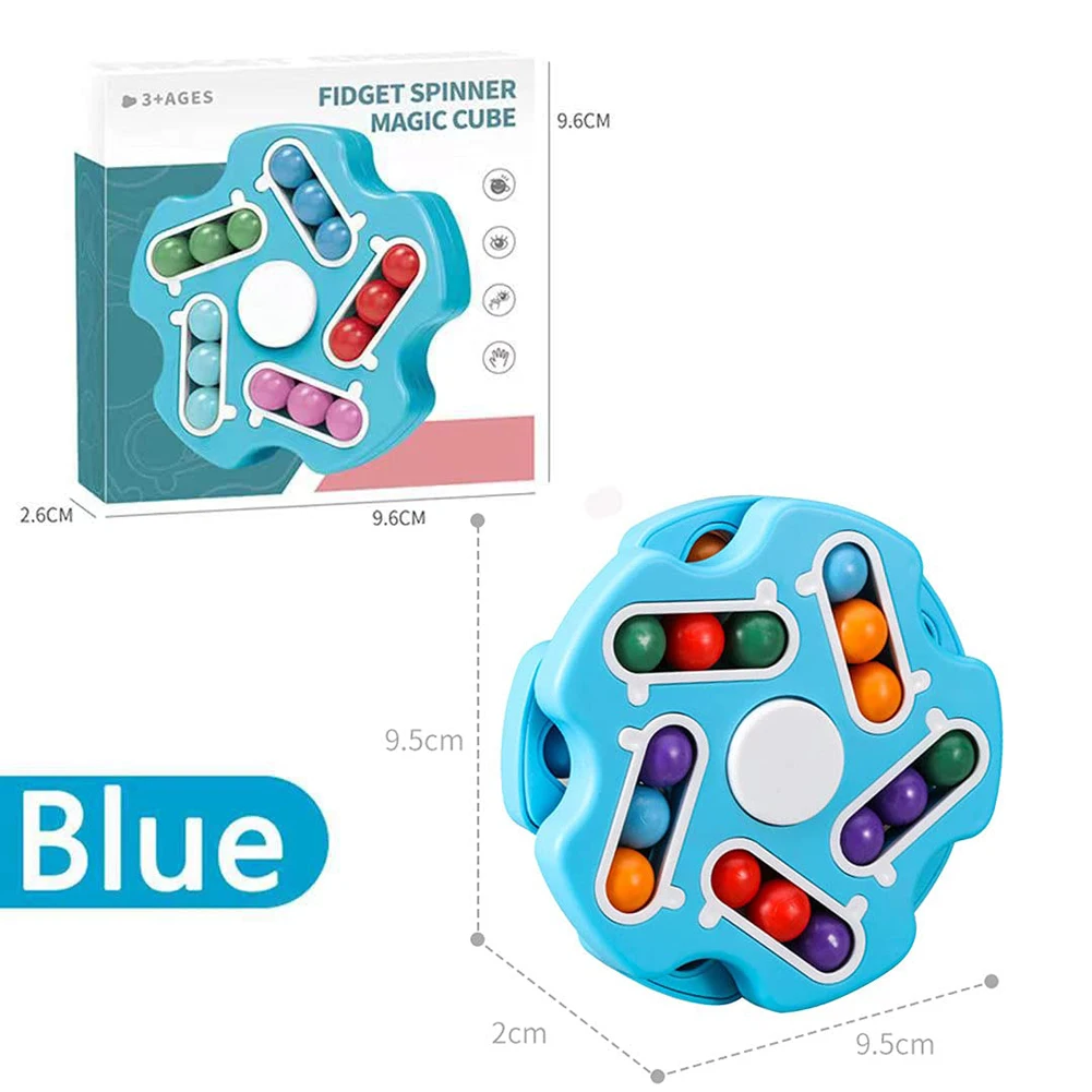 Rotating Magic Bean Adult Antistress Fidget Toy Autism ADHD Stress Relief Fingertip Toys For Kids Fidget Pad