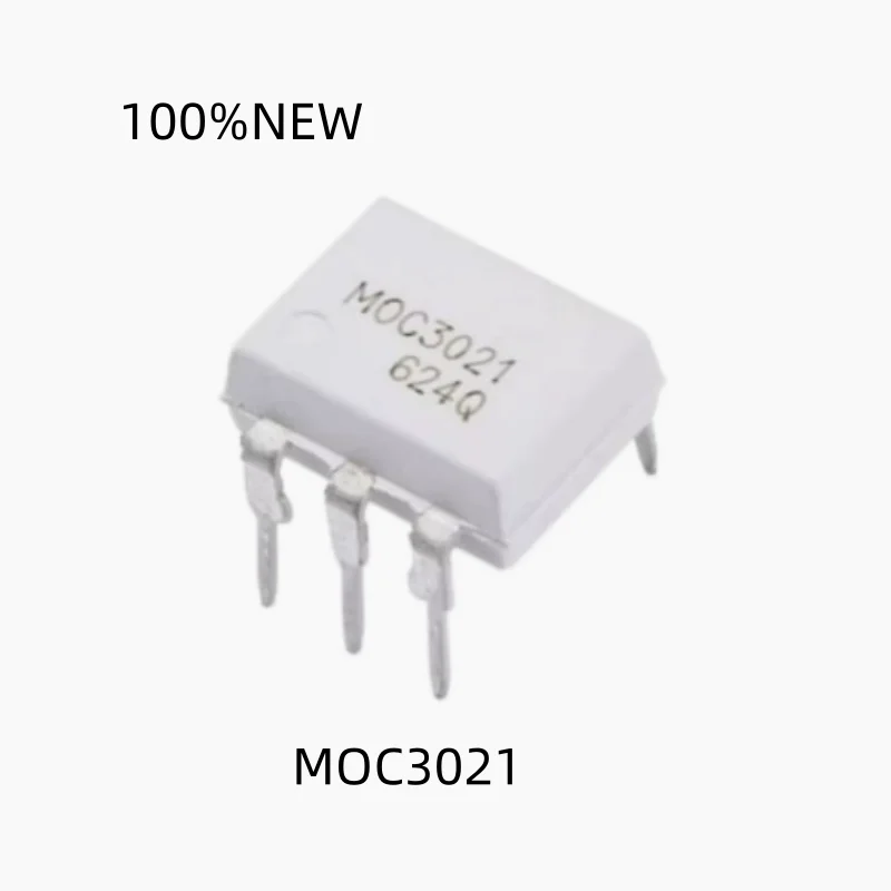 (10 Pieces) 100% New Moc3021 Dip-6 Moc3021M Three-Terminal Bidirectional Thyristor Optocoupler