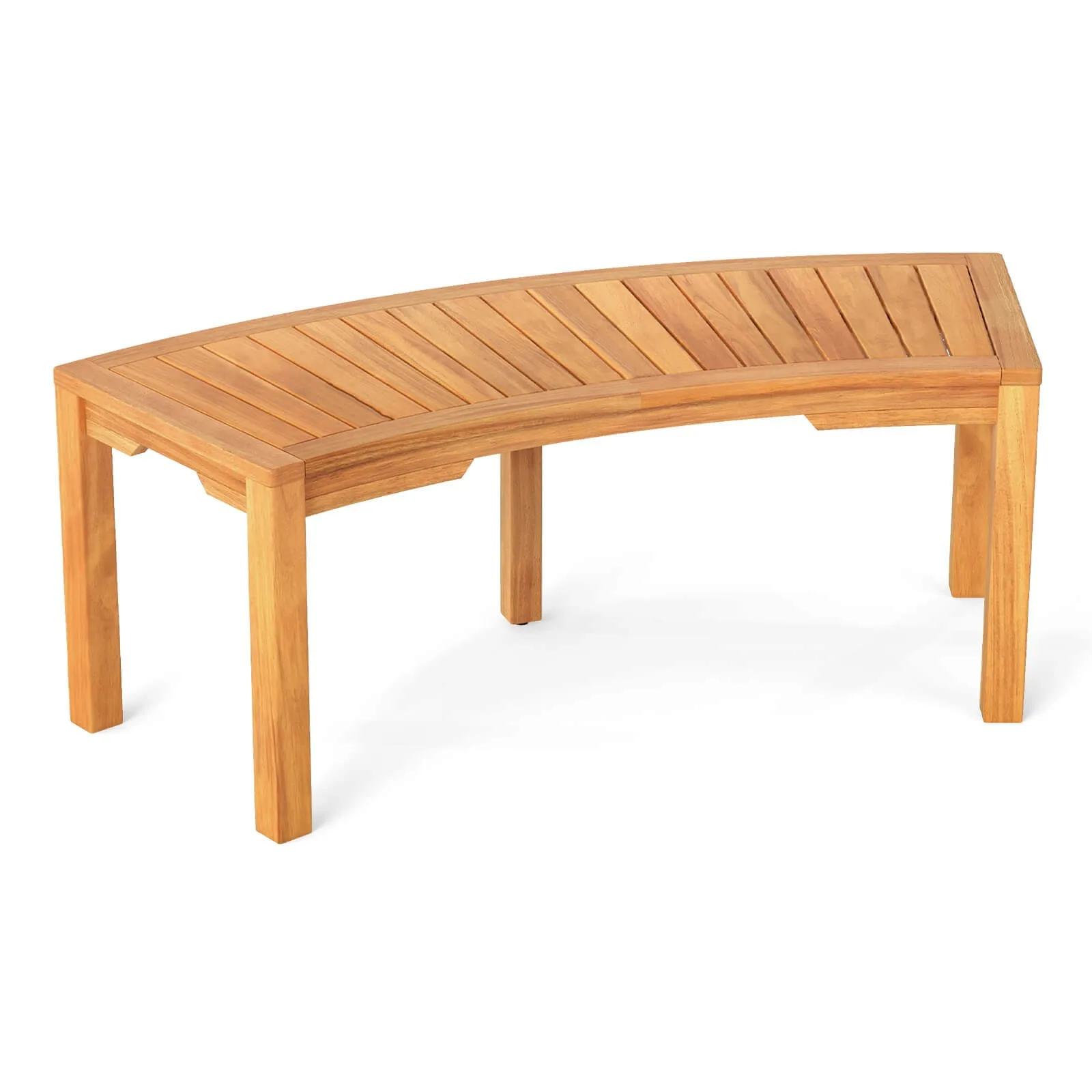 

Уличная изогнутая скамья с реечным сиденьем, облегающая дерево, на 2 человека