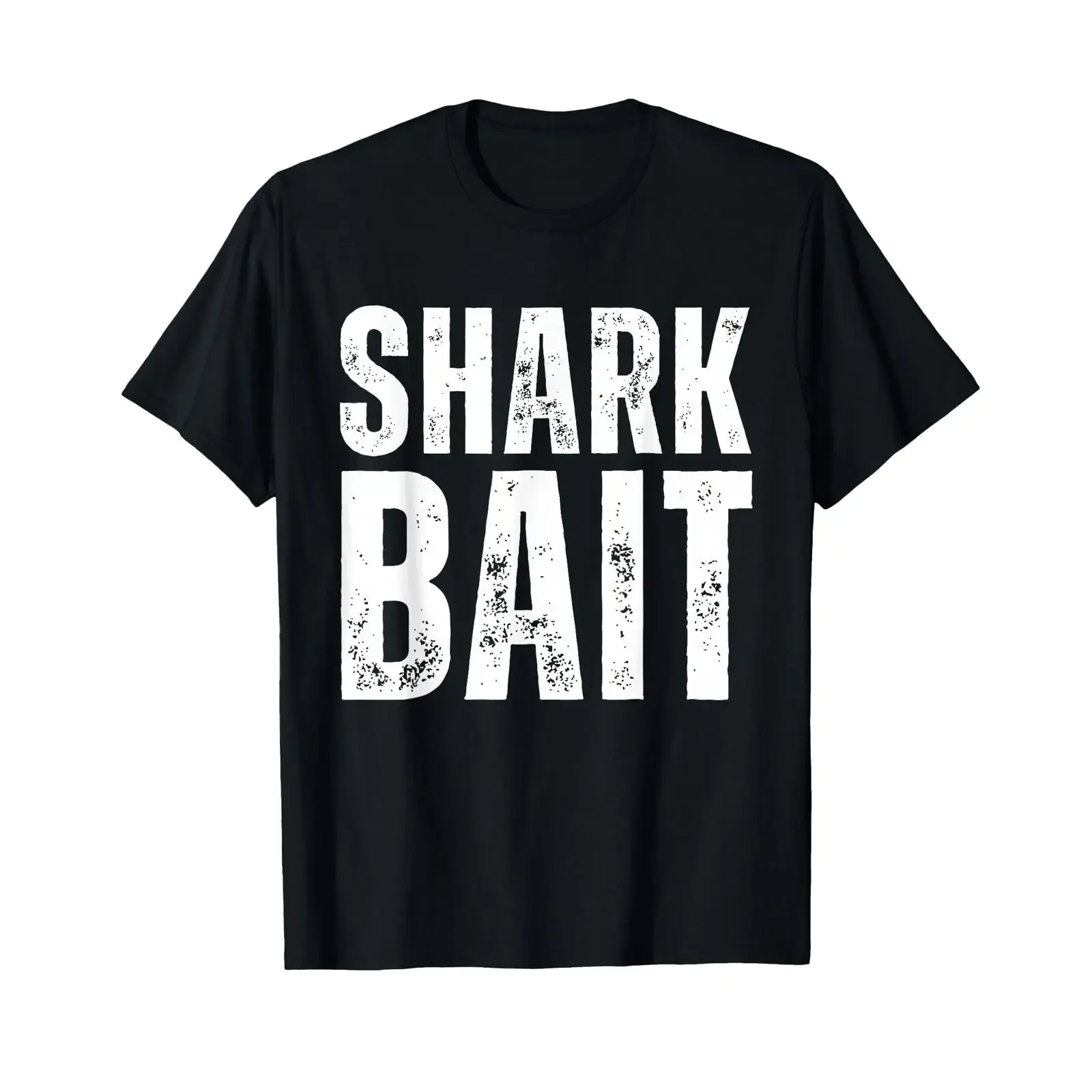 Funny Shark Bait T Shirt vintage Washed fashion Comfortable designer clothes Stylish Casual Versatile Stretched Slightly homme