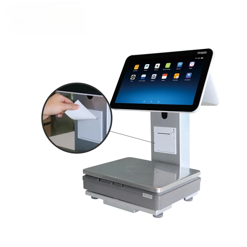 Equipo Báscula electrónica Calidad superior Todo en uno POS Digital