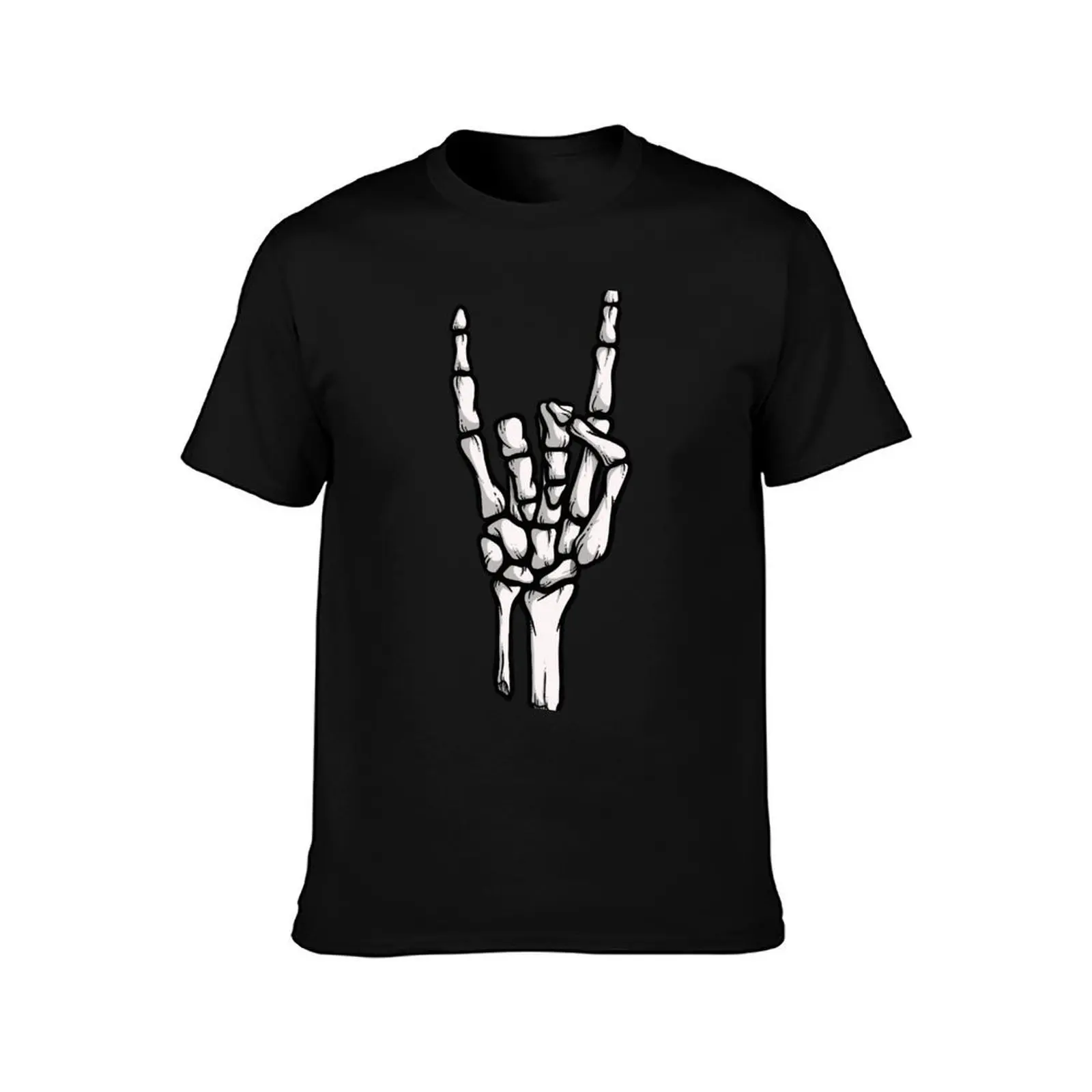 Horns raised T-Shirt t shirt custom print T-Shirt
