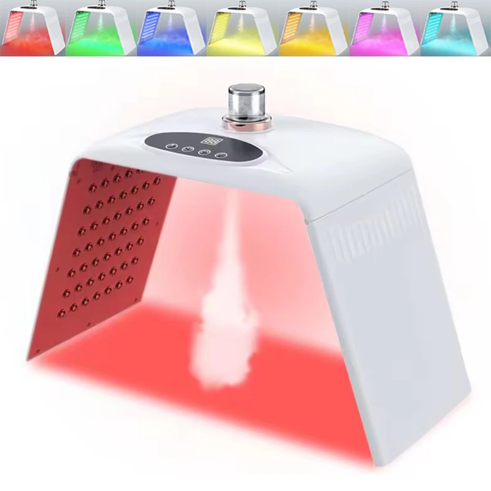 7-Farben-LED-Gesichtsmaske, faltbar, dynamisches Rotlicht, PDT, Photonentherapie-Maske, kaltes