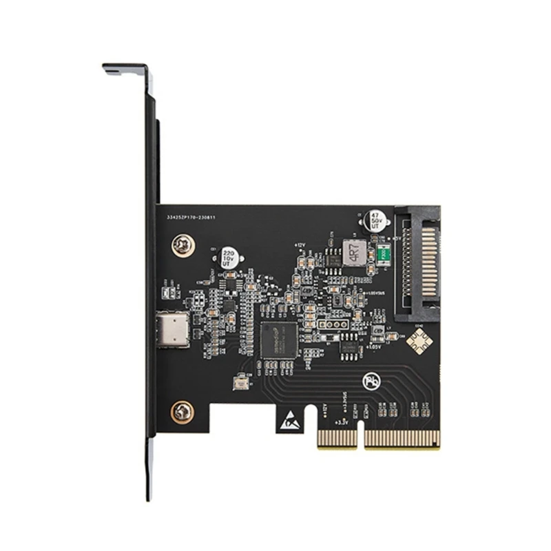 USB 3.2 Gen2x2 20Gbps Expansion Card For Seamlessly Connectivities With USB Devices PCIE 4X to Type C Adapter D5QC