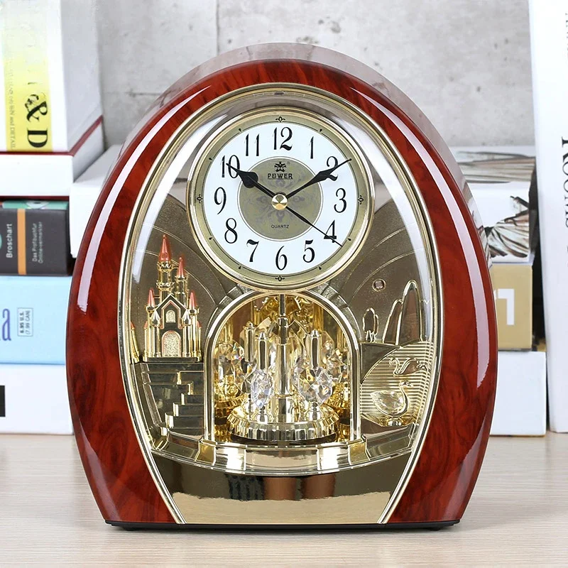 Horloge de bureau itude, pendule silencieuse, décoration d'étude