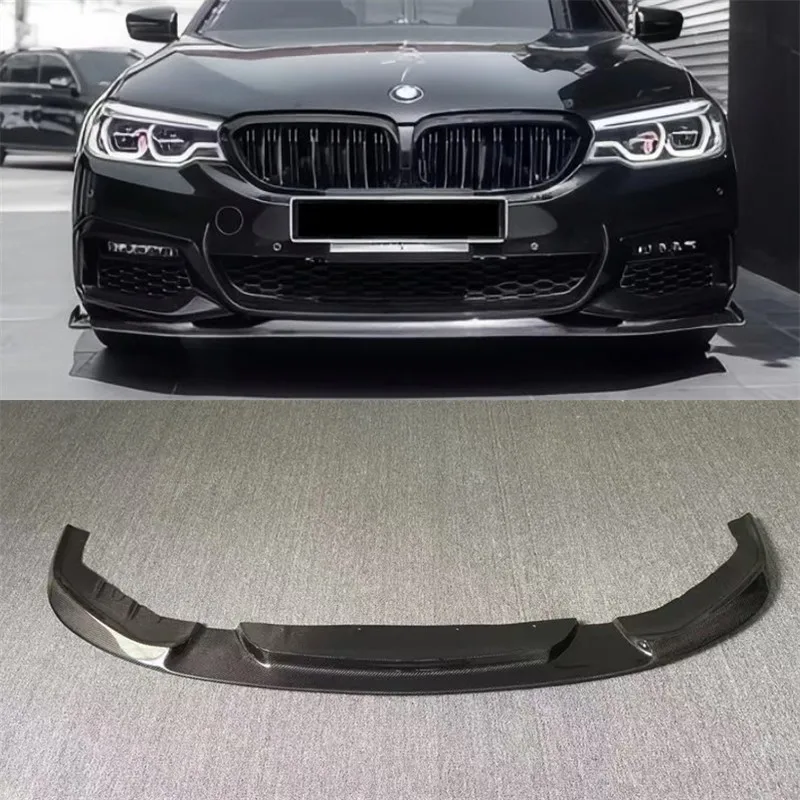 

For BMW 5 Series G30 G38 2018-2023 Real Carbon Fiber Front Lip Front Bumper Lower Lip Under Spoiler Car Accessories Body Kit