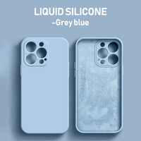 For iPhone 16 Pro Case Cover For Apple iPhone 15 14 13 12 11 Pro Max mini SE XR X Coque Funda Capa Original Liquid Silicone case