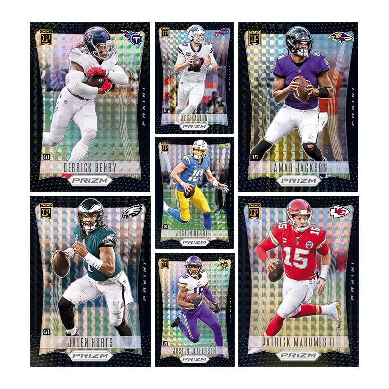 

Panini Rugby Star Card Diy Домашняя Derrick Генри Jelen Hurts Джош Аллен Джастин Герберт Ламар Джексон Коллекционная карта Игрушки в подарок