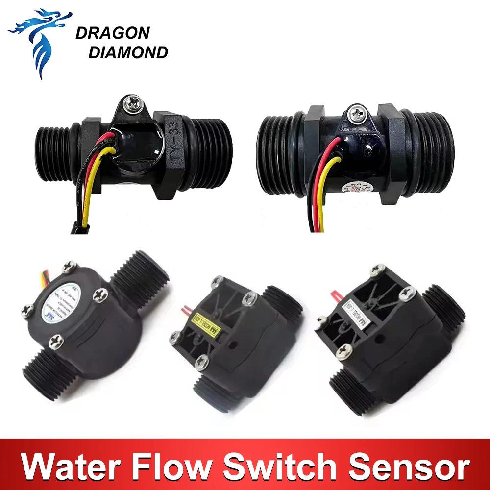 Water Flow Switch Sensor For S&A Industrial Chiller TY-100 TY-12-50 TY-12-3A HL-12 L-50A L-32A CW3000 CW5000 CW5200