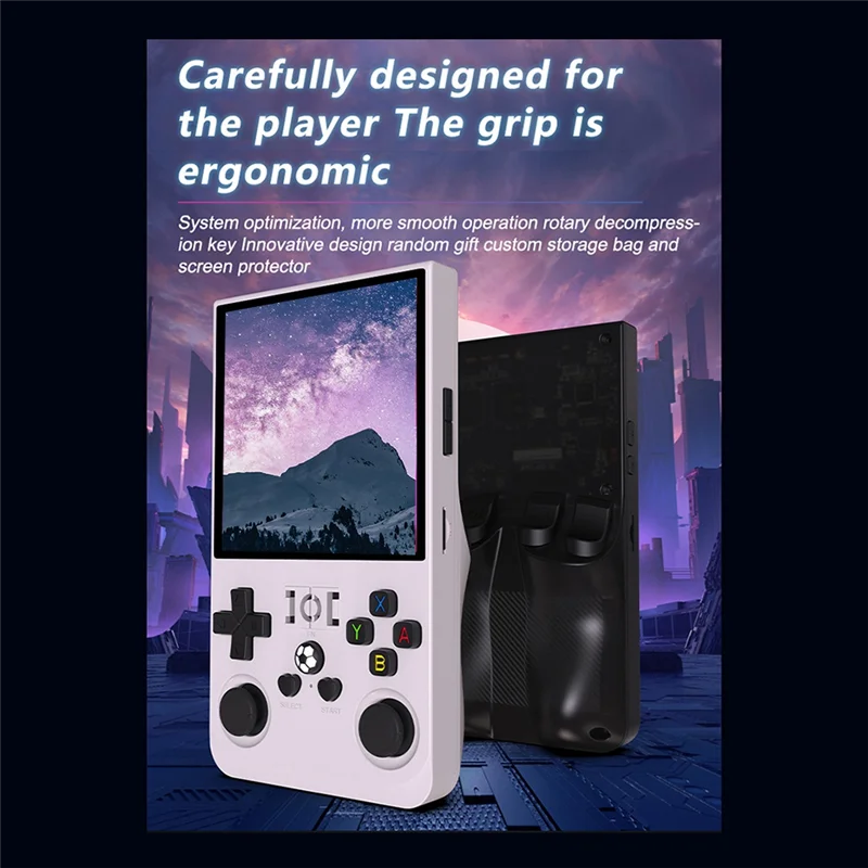 Retro Game Console R36MAX 4.0 Inch IPS Screen 128GB For Linux System Portable Handheld Video Player Preloaded Games-Y41A