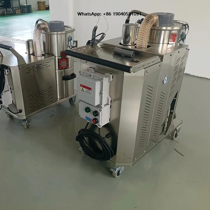 High Pressure Industrial Vacuum Cleaner 2HP 220V HEPA Filter, Compact Portable Motor, Heavy Duty Cleaning Systems Machine