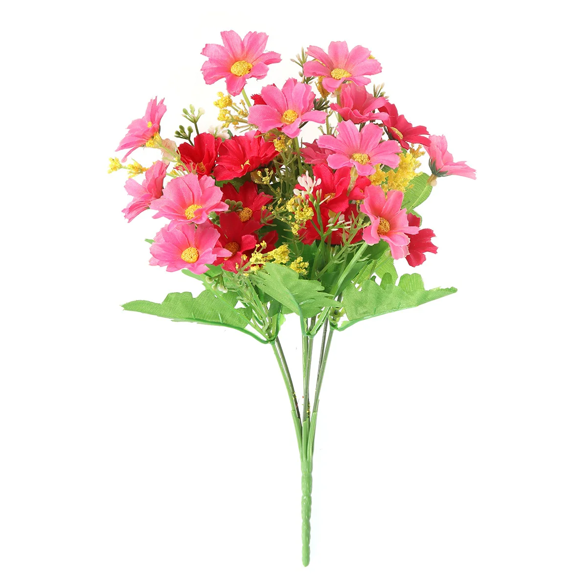

10pcs Artificial Flowers Silk Daisy Flowers Simulation Daisy Plants for Home Wedding Decoration(Pink)