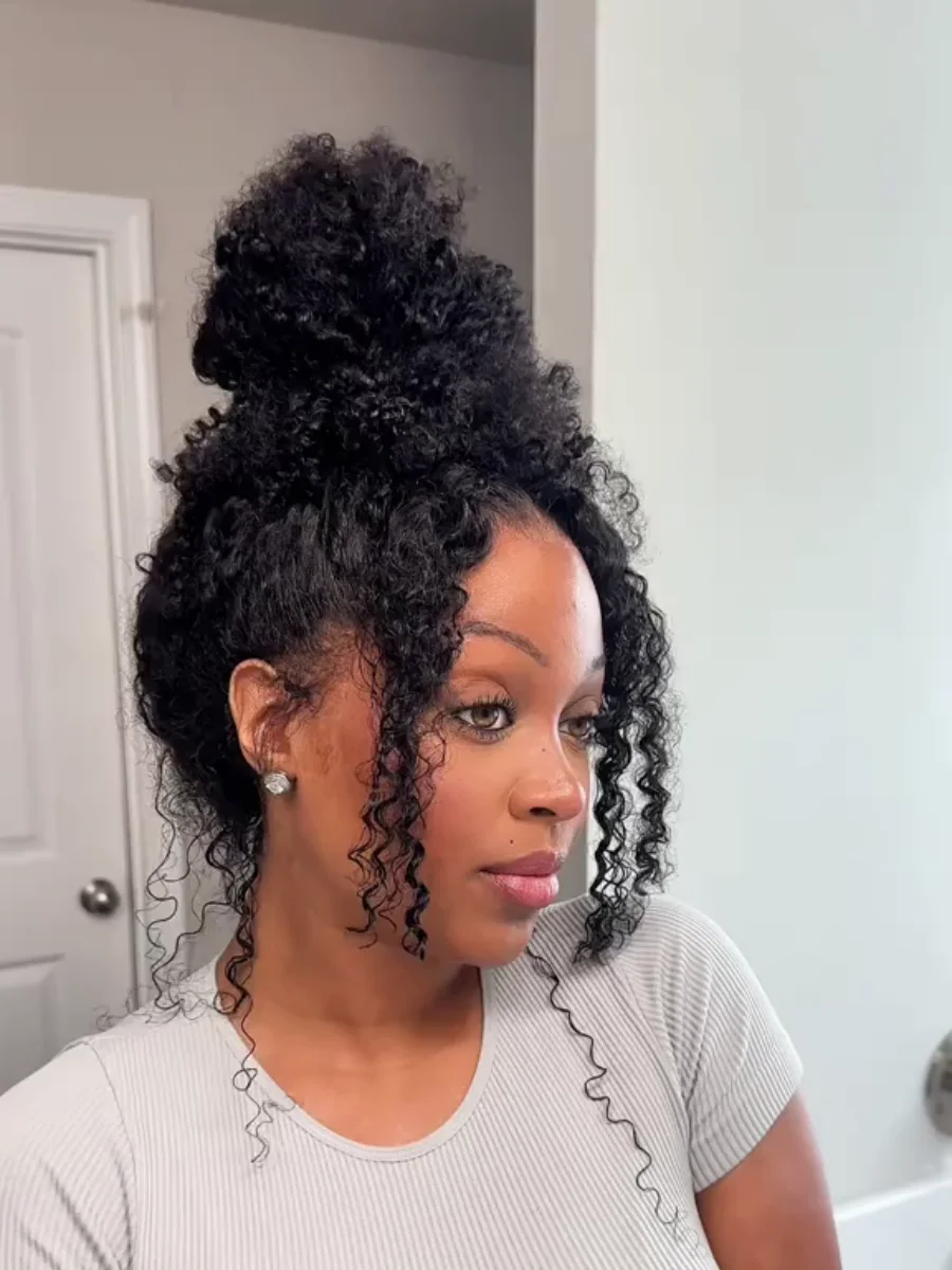 360 HD Full Lace Front pruiken Krullende pruik Echt mensenhaar Voorgeplukt Diepe golf Onzichtbare band Lijmloze pruik Watergolf Lace Frontal - afbeelding 2
