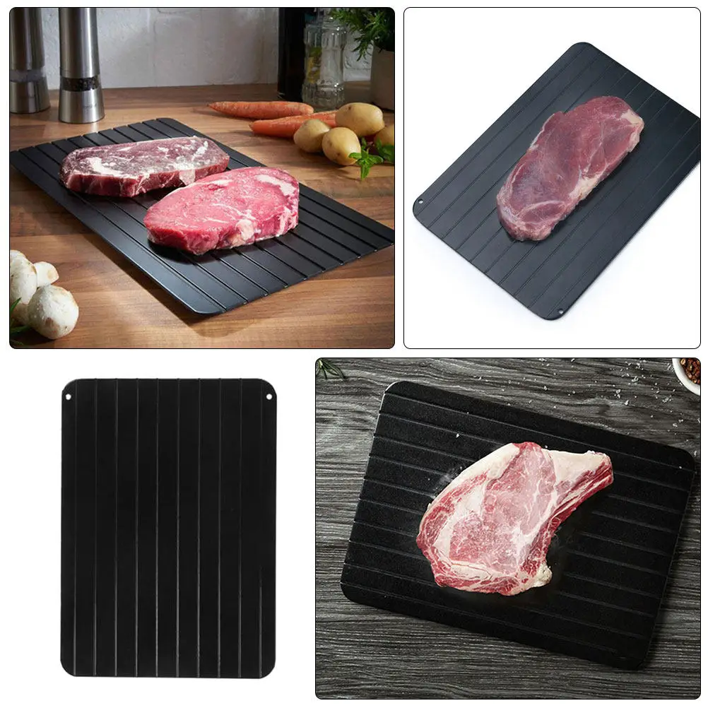 

Алюминиевая доска для быстрой разморозки мяса, курицы, рыбы, многофункциональный поддон для быстрой разморозки продуктов