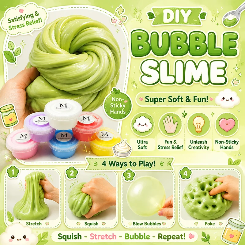 Squishy Slime Soft DIY Crystal Slime Squeeze Toy Stress Relief Slow Rising Sensory Fidget Toys Relaxing Slime Gifts 슬라임