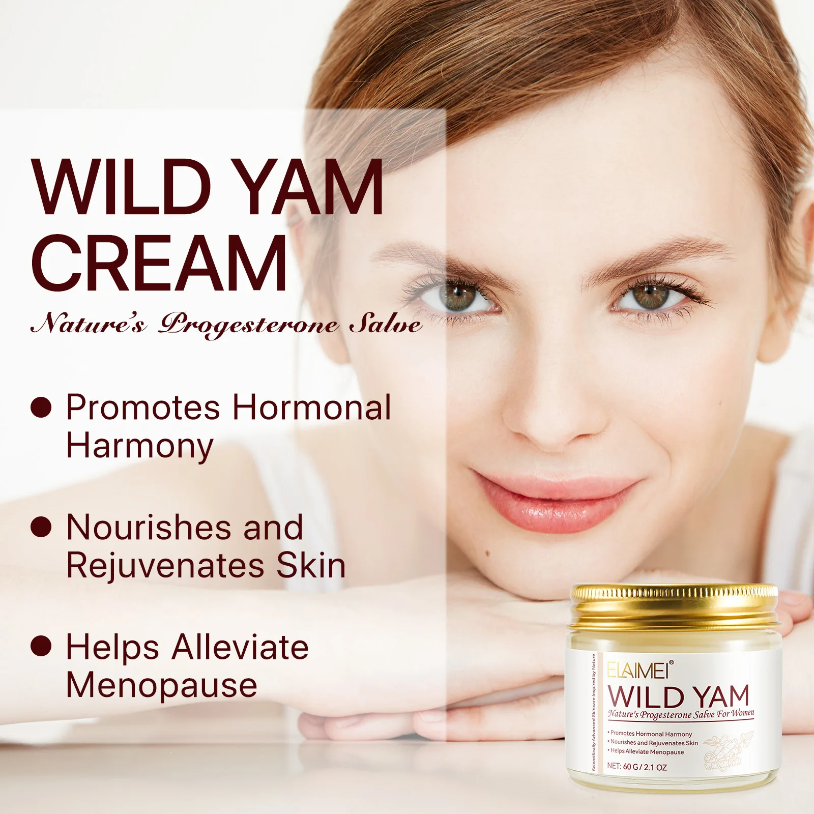 Wild Yam Cream 2024 Formula per le donne Idratante e rimuove le rughe Balsamo salutare per le donne per tutti i tipi di pelle